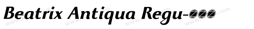 Beatrix Antiqua Regu字体转换